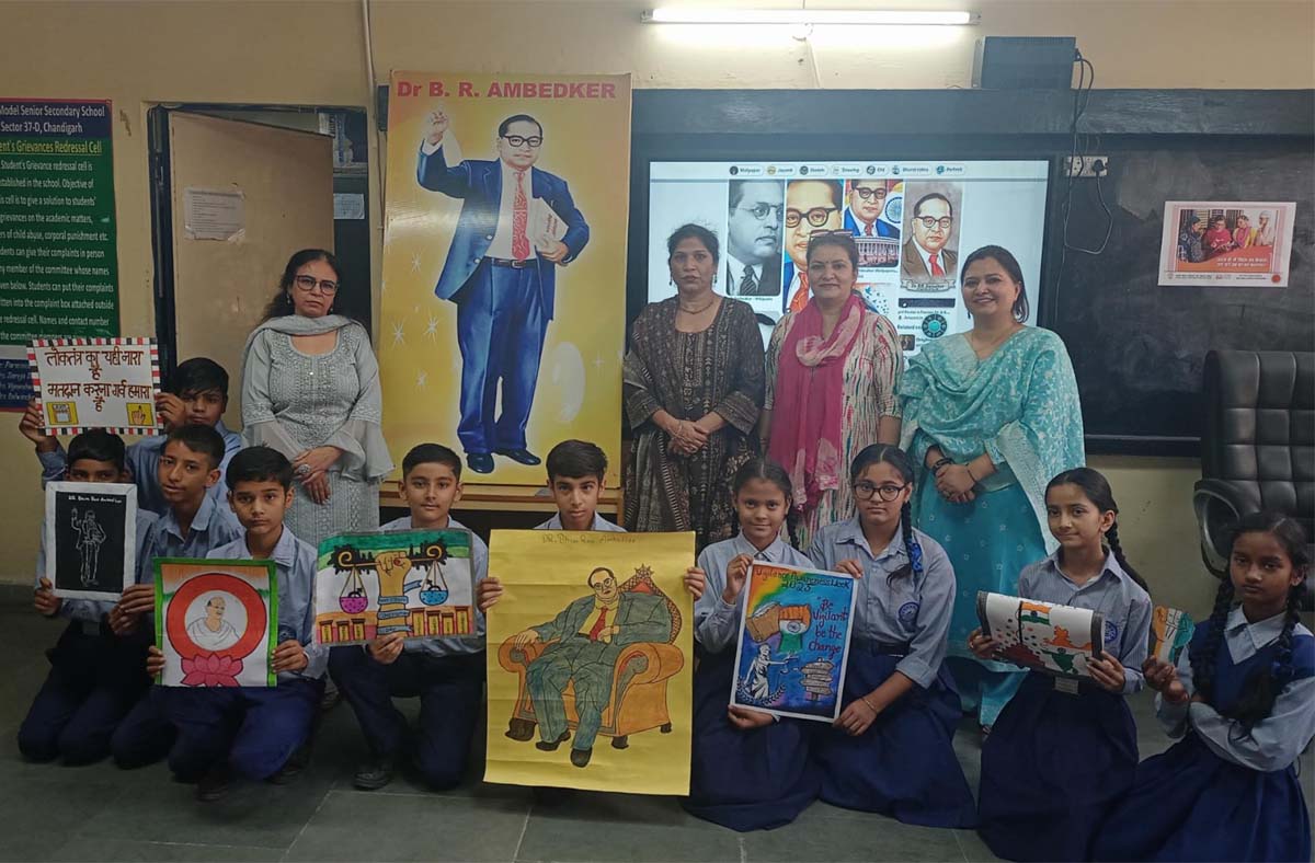 Dr. Bhimrao Ambedkar's birth anniversary was celebrated.
